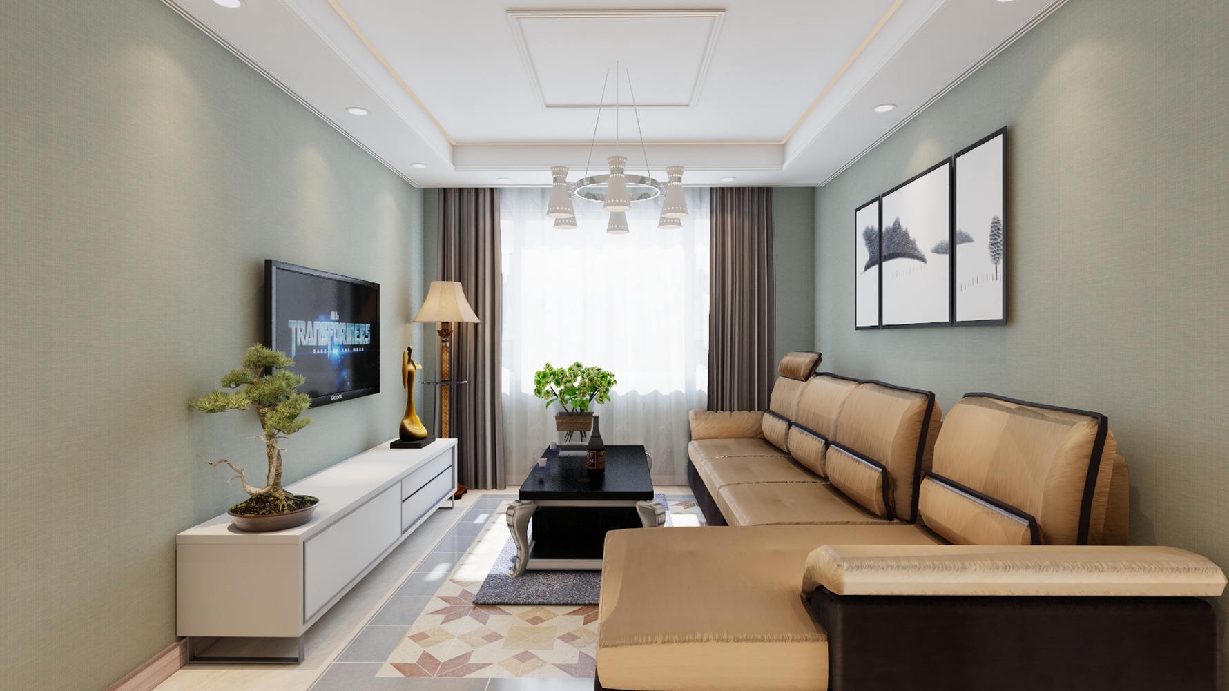 其它风格两室两厅装修设计效果图