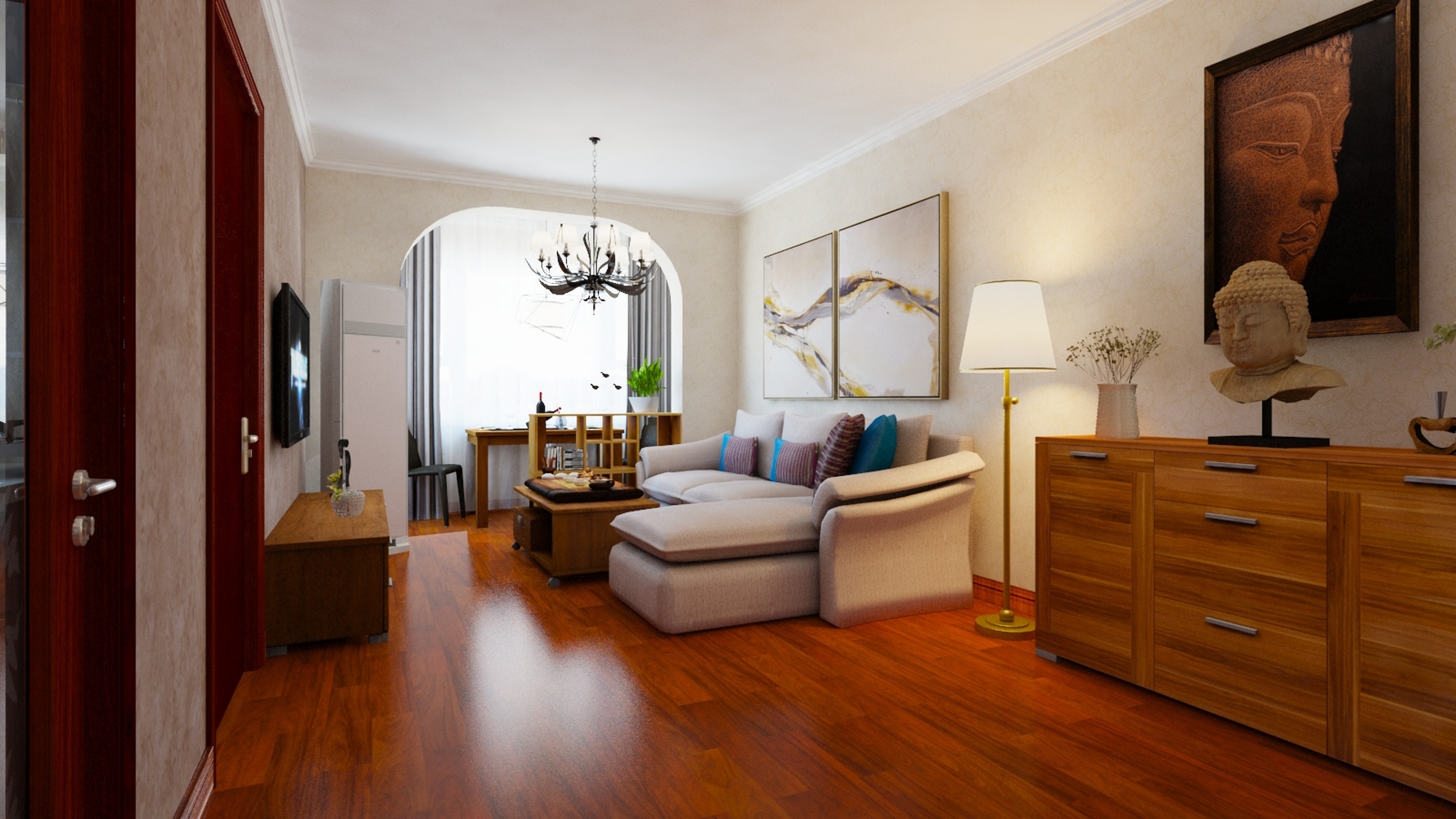 其它风格两室一厅装修设计效果图