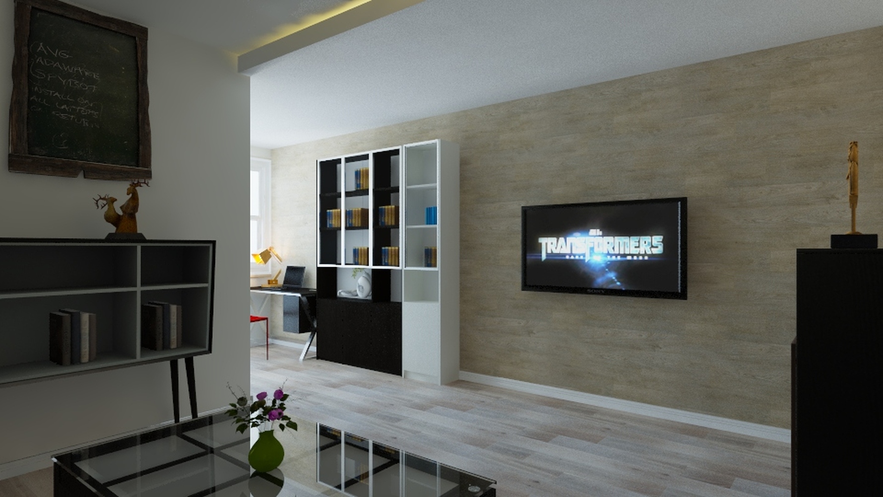 其它风格两室一厅装修设计效果图