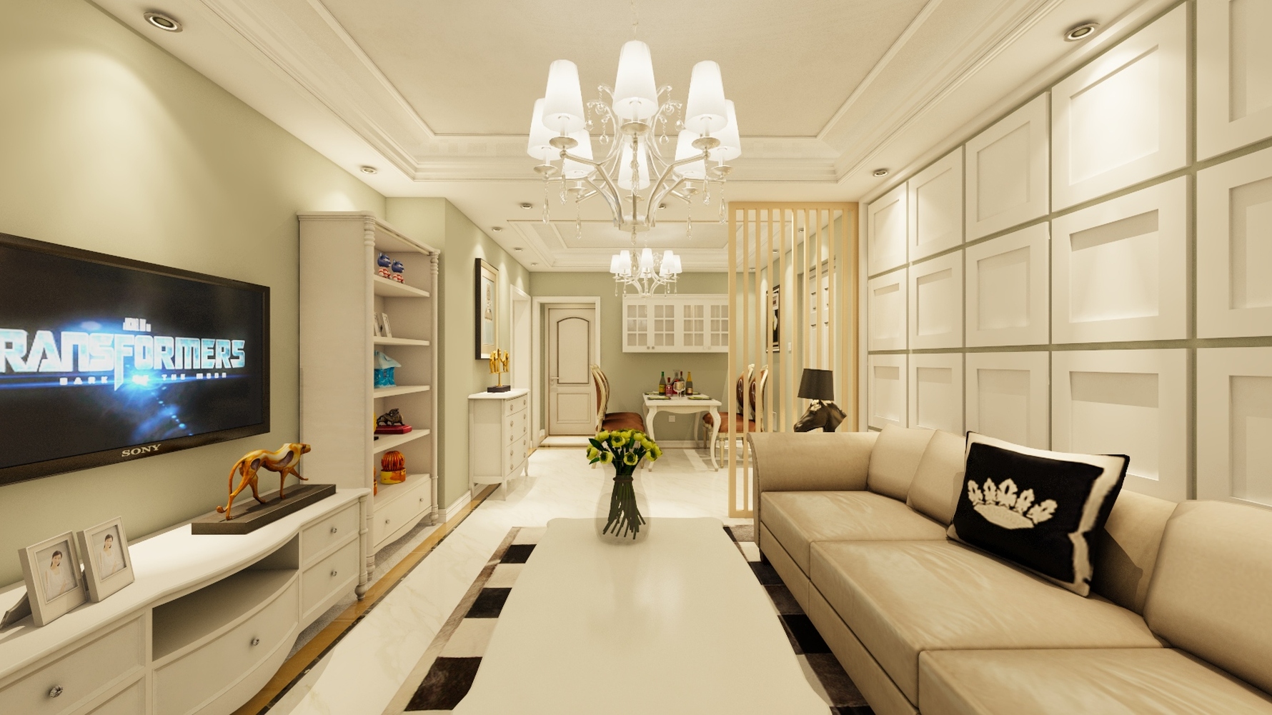 其它风格两室一厅装修设计效果图