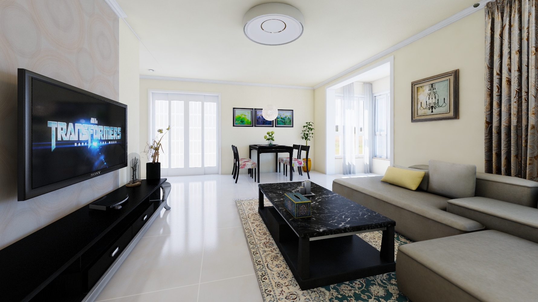 其它风格两室一厅装修设计效果图