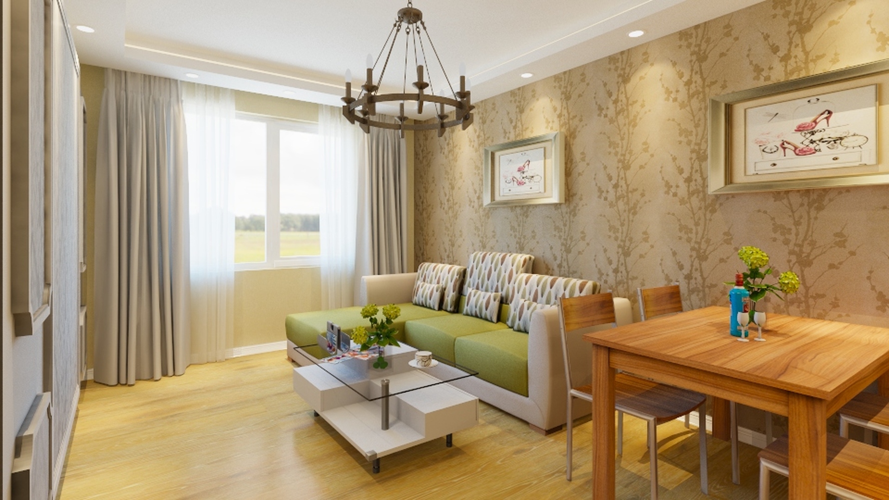 其它风格两室两厅装修设计效果图