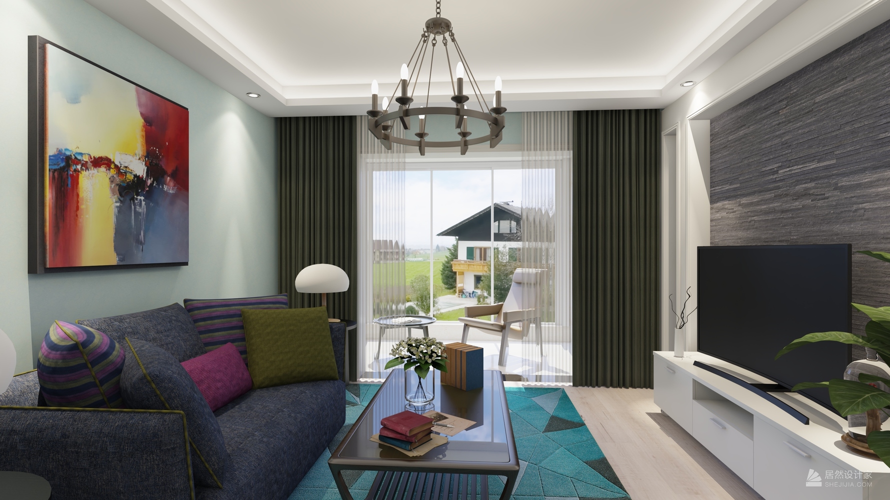 其它风格两室一厅装修设计效果图