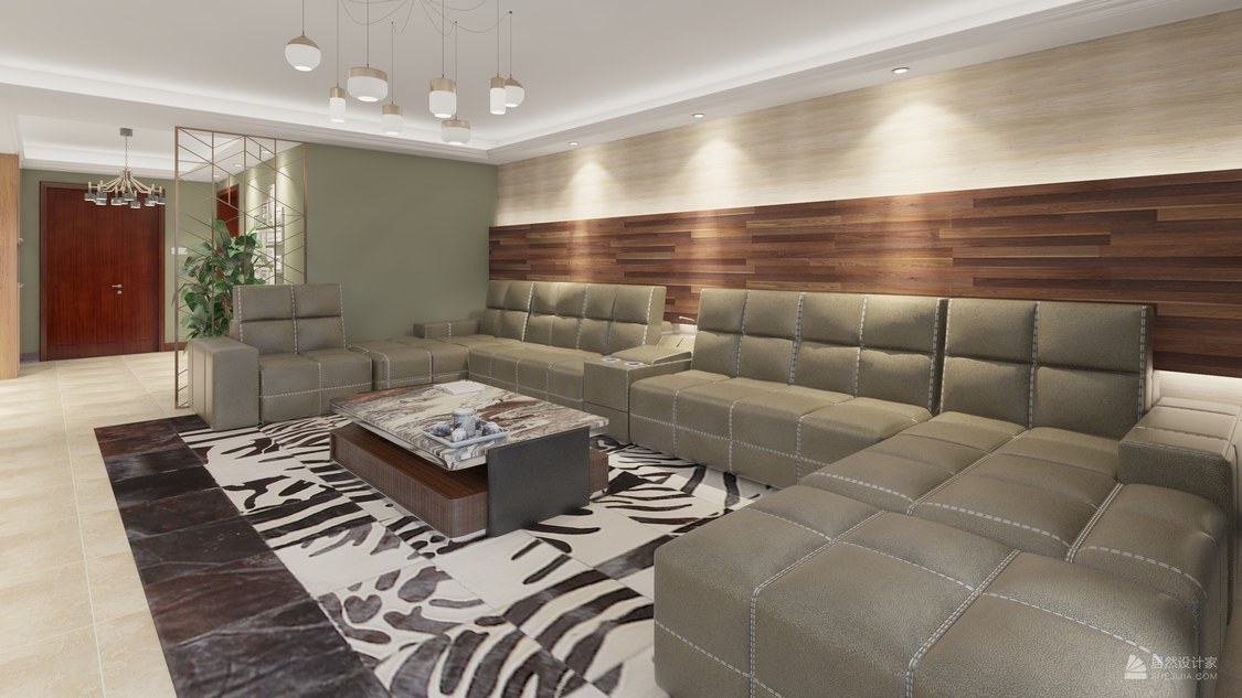 北京市海淀区五矿万科如园213m²混搭风格