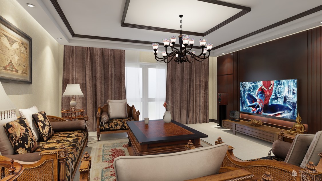 北京市海淀区紫竹院国管局宿舍（潘东路）西门16-1 180.32平米东南亚四居