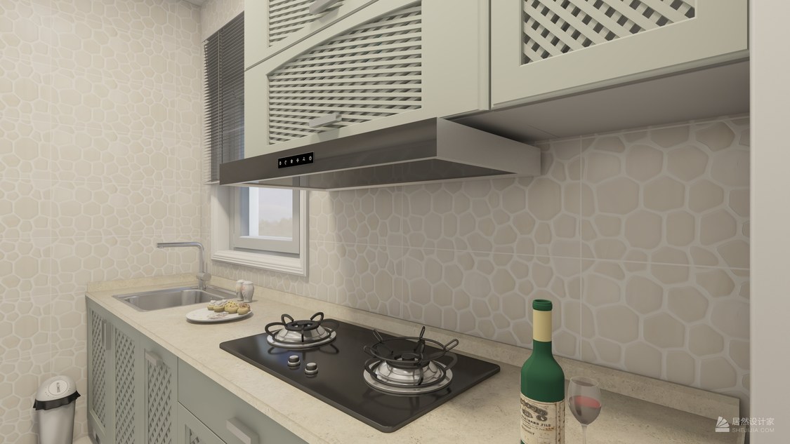 北京市海淀区 上庄心怡江苑田园风格2室1厅1卫 82m²