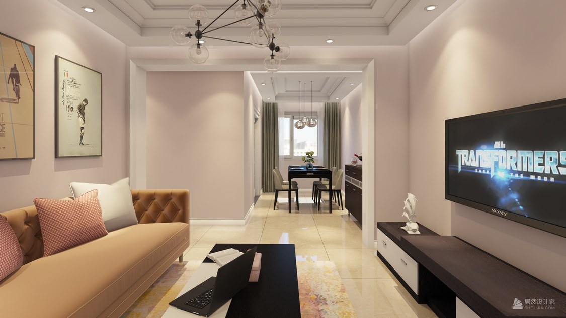 北京市通州区 融科钧廷2室2厅1卫 76m²现代两室