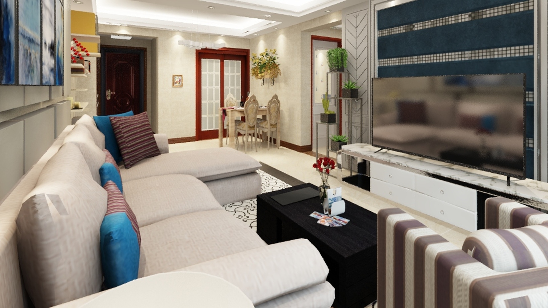 其它风格两室两厅装修设计效果图