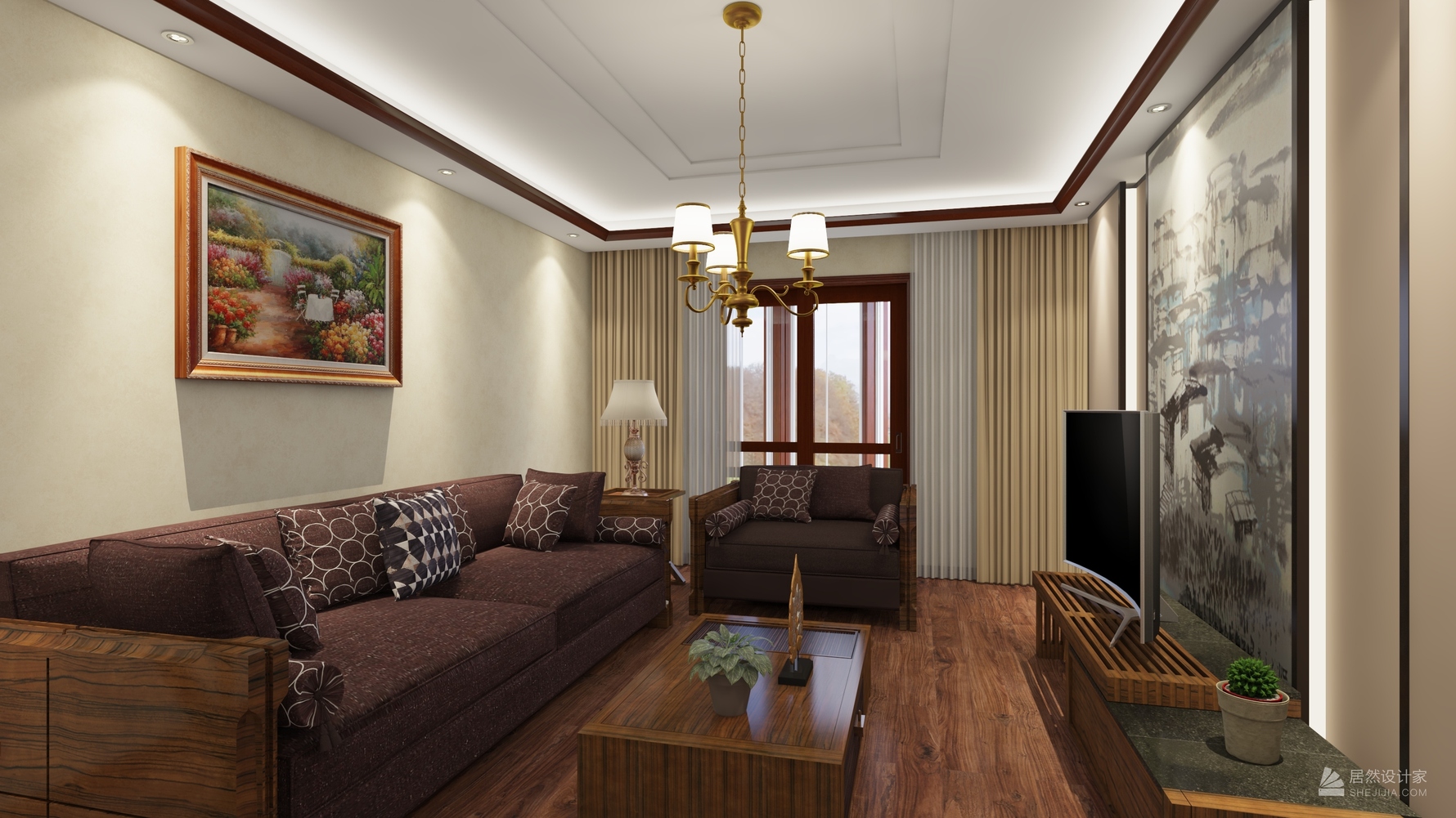 其它风格四室两厅装修设计效果图