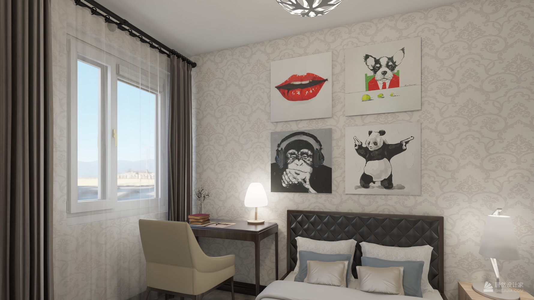 其它风格两室一厅装修设计效果图