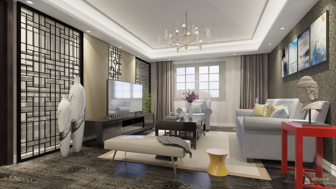 北京市海淀区西山壹号院3室2厅3卫207m²中式三居