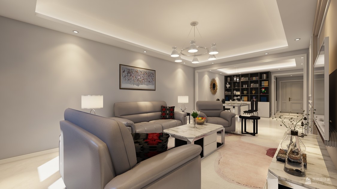 天津市滨海新区 富力广东大厦2室2厅1卫 133m²欧式两居