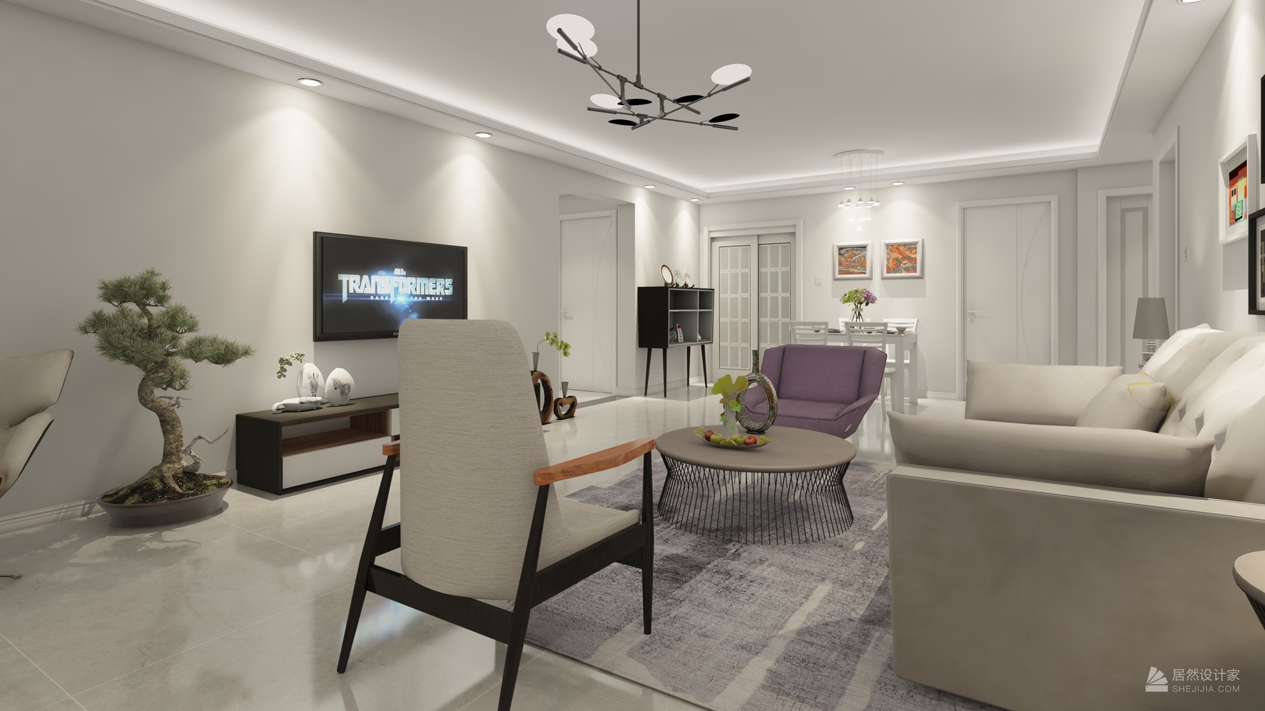 其它风格四室一厅装修设计效果图