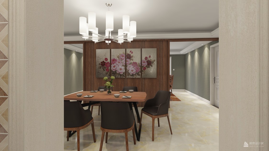 北京市朝阳区现乐成小区183m²混搭风格