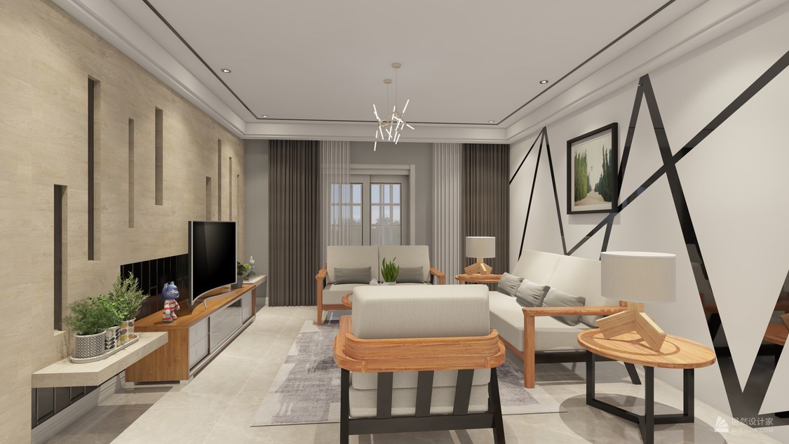 北京市朝阳区嘉铭桐城145平米混搭四居