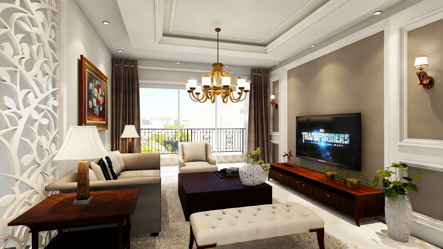 其它风格四室两厅装修设计效果图