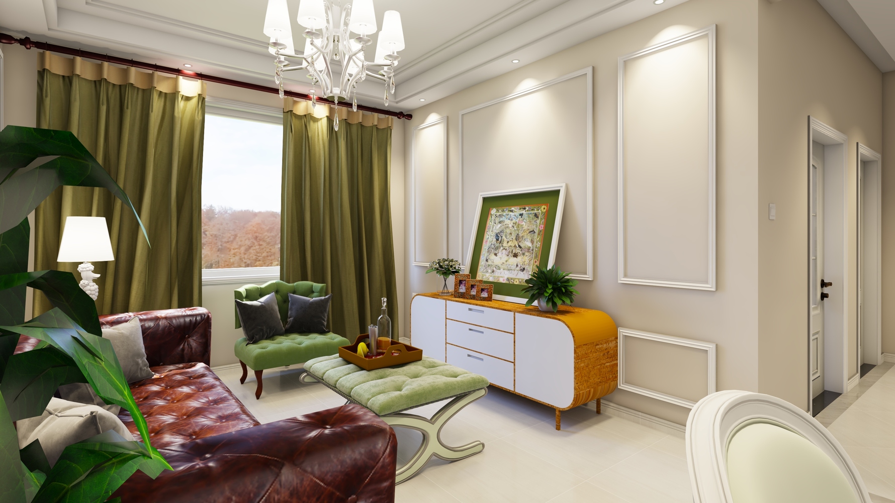 其它风格两室一厅装修设计效果图