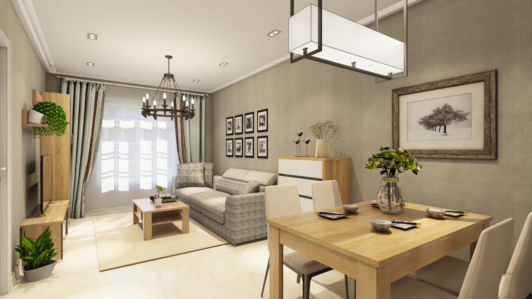 其它风格两室两厅装修设计效果图