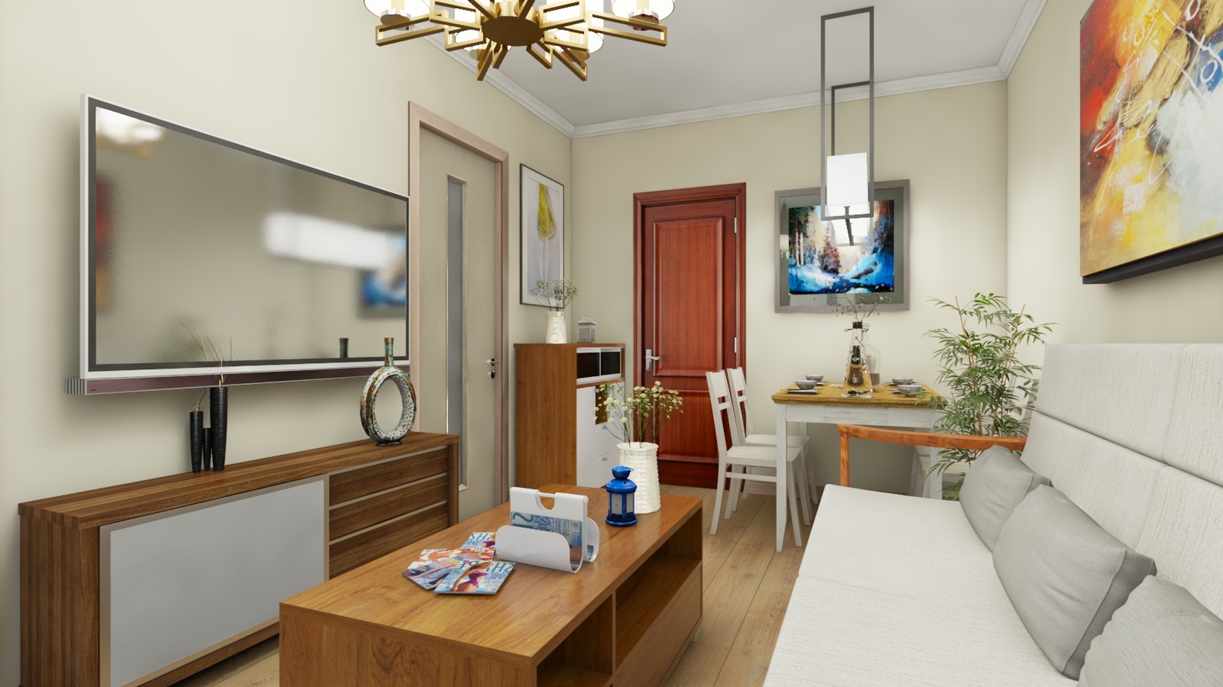 其它风格一室一厅装修设计效果图