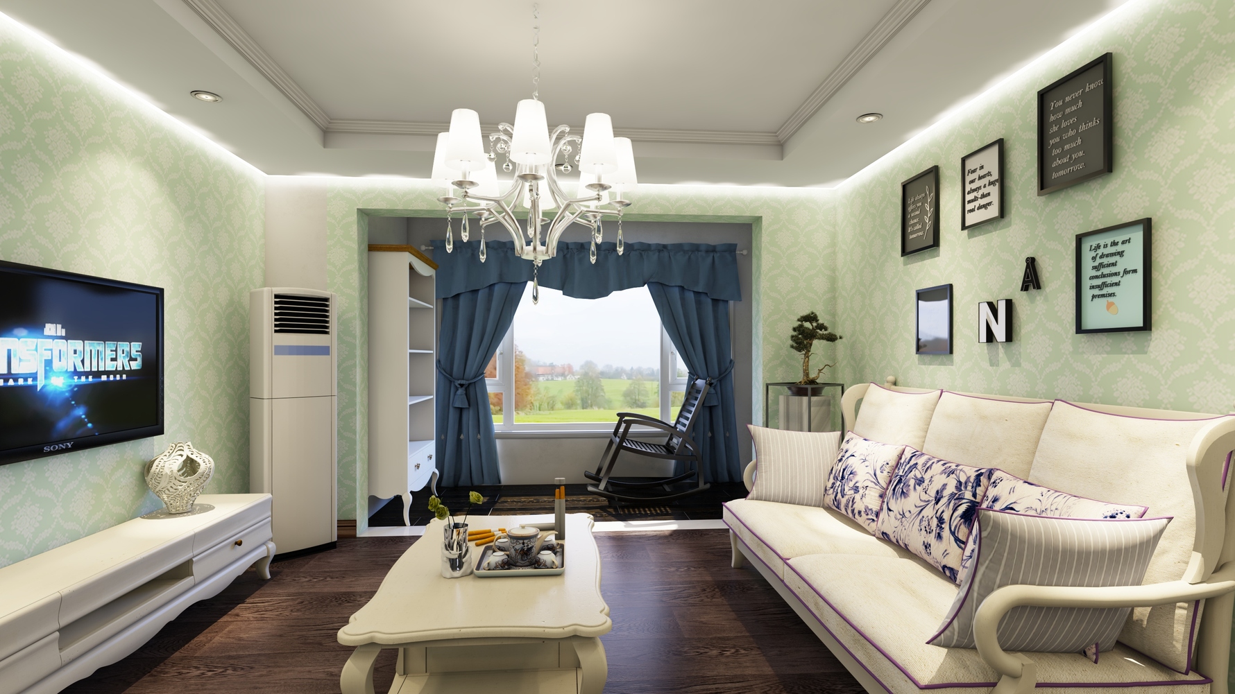 混搭风格两室undefined装修设计效果图