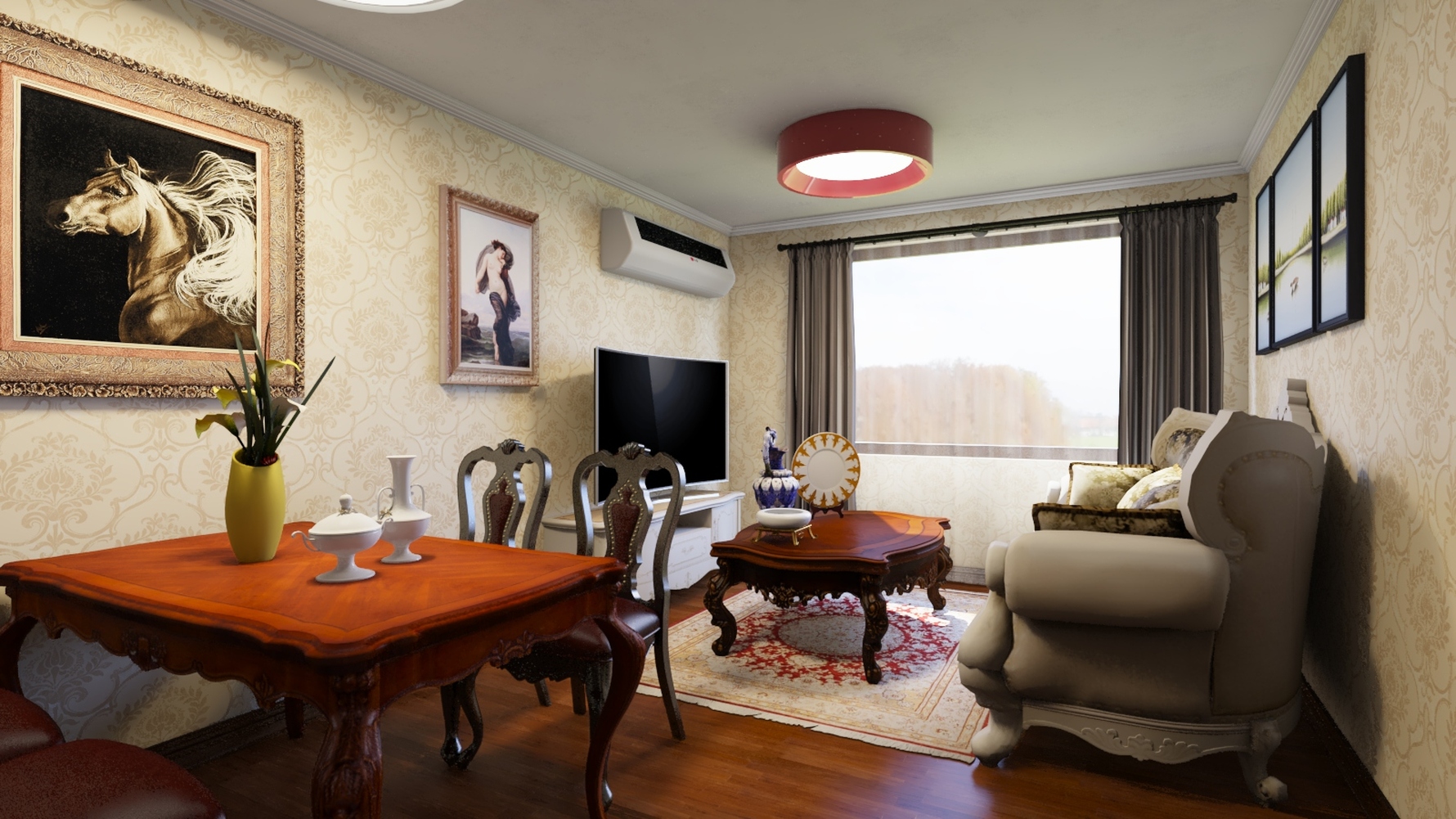 其它风格两室两厅装修设计效果图