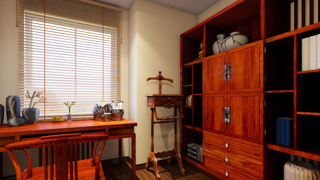 北京市西城区幸福家园129平米新中式三居