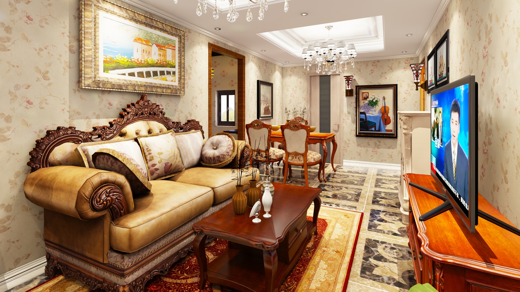 其它风格两室一厅装修设计效果图