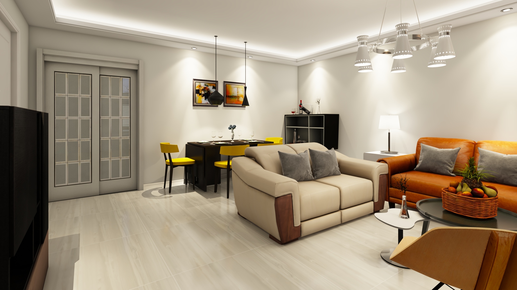 其它风格两室两厅装修设计效果图