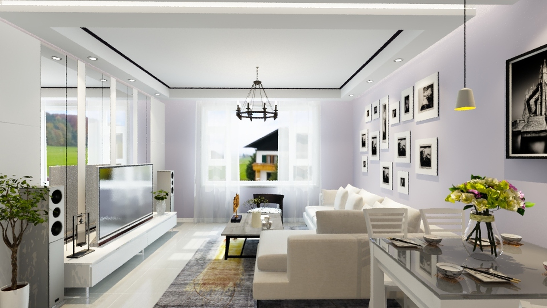 其它风格两室一厅装修设计效果图