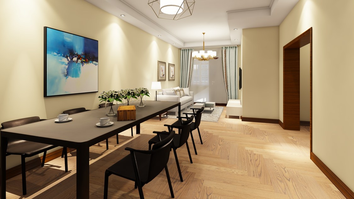 北京市朝阳区华贸城25号楼70.75平现代一居