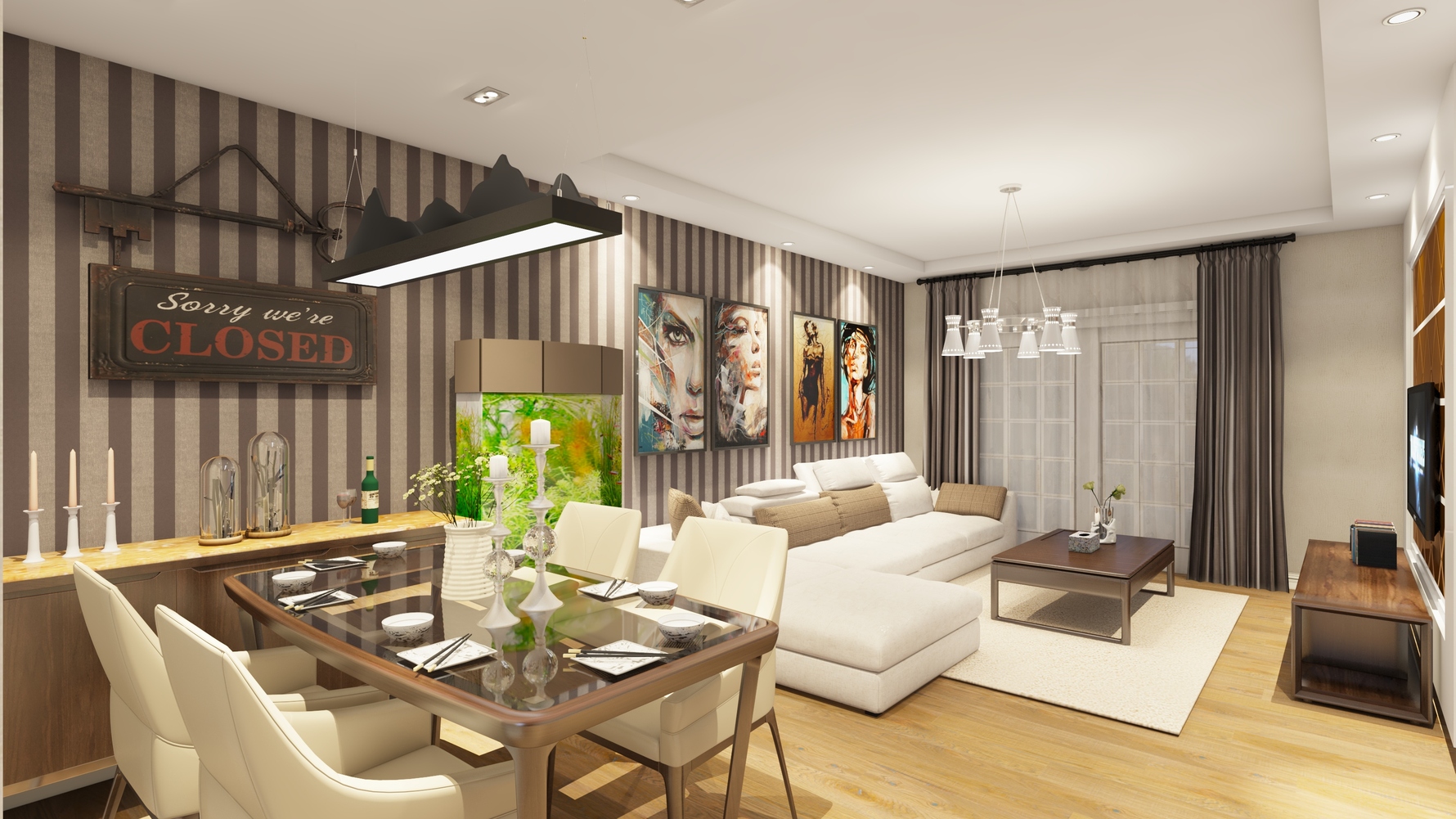 其它风格两室两厅装修设计效果图