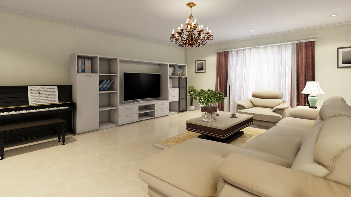 北京朝阳区鸿坤·花语墅150.00㎡现代两房