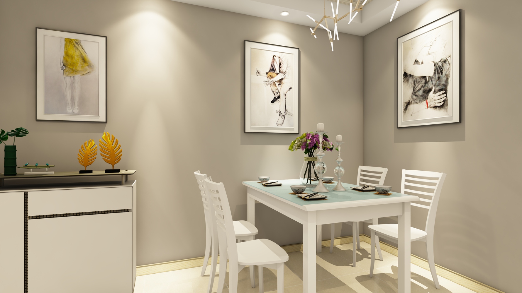 其它风格两室一厅装修设计效果图