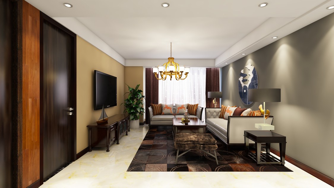 北京市朝阳区望京中广宜景湾109.65㎡现代风格