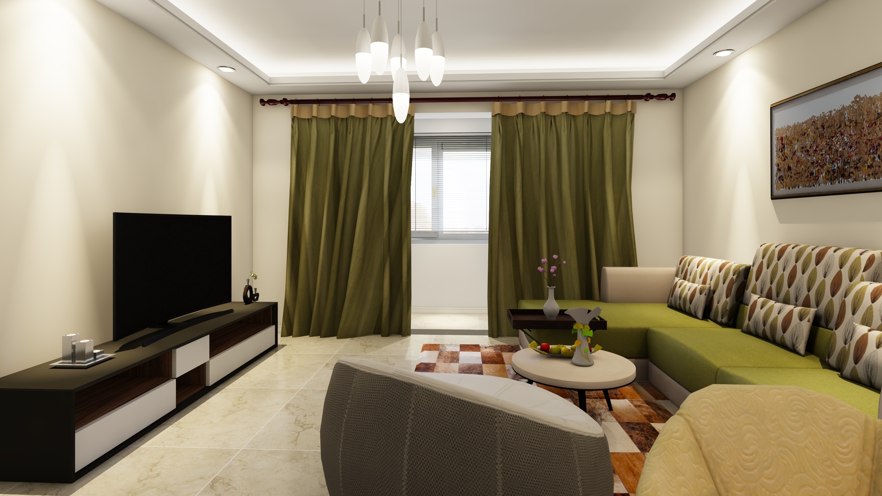 其它风格两室一厅装修设计效果图