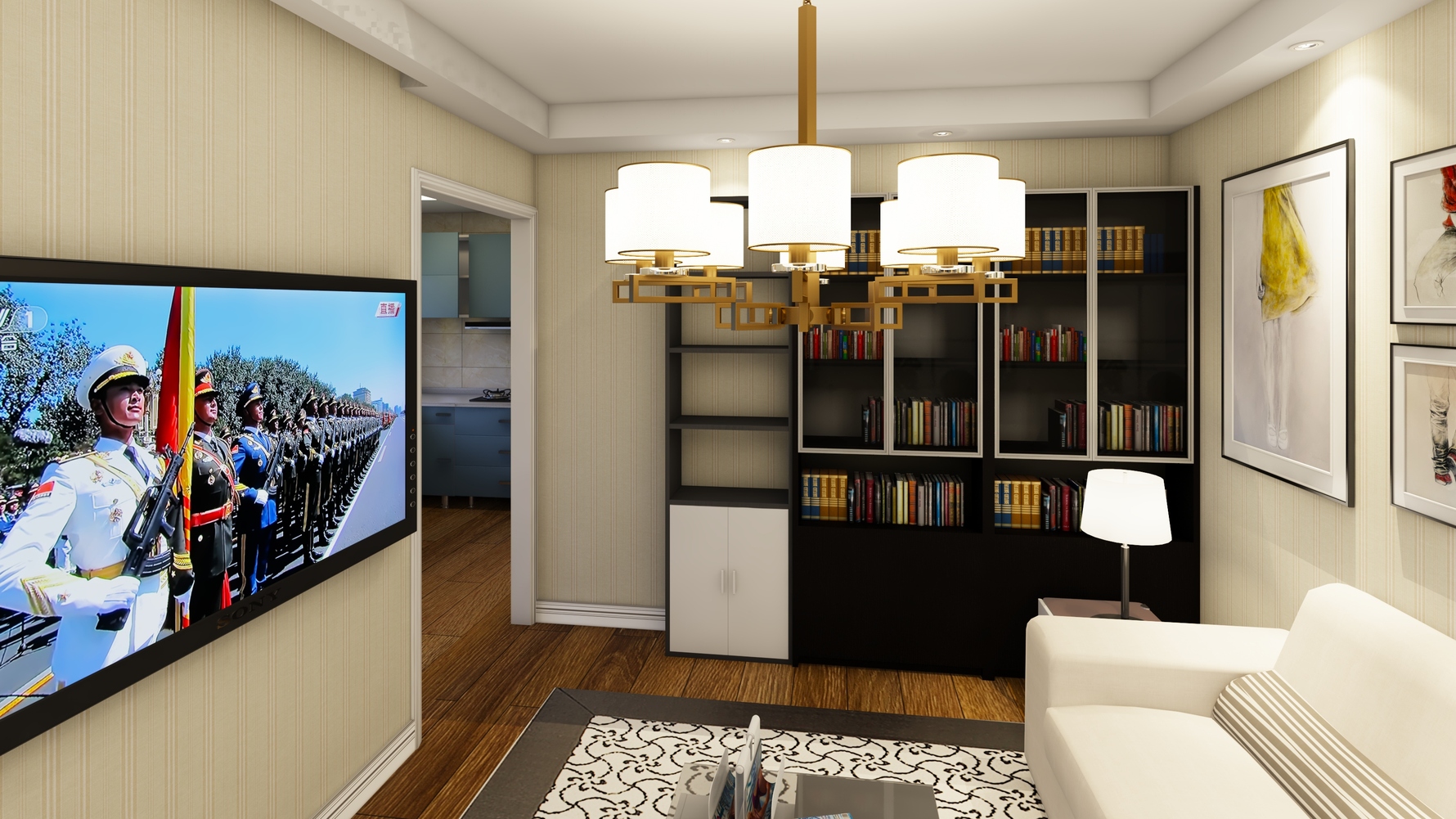 其它风格两室一厅装修设计效果图