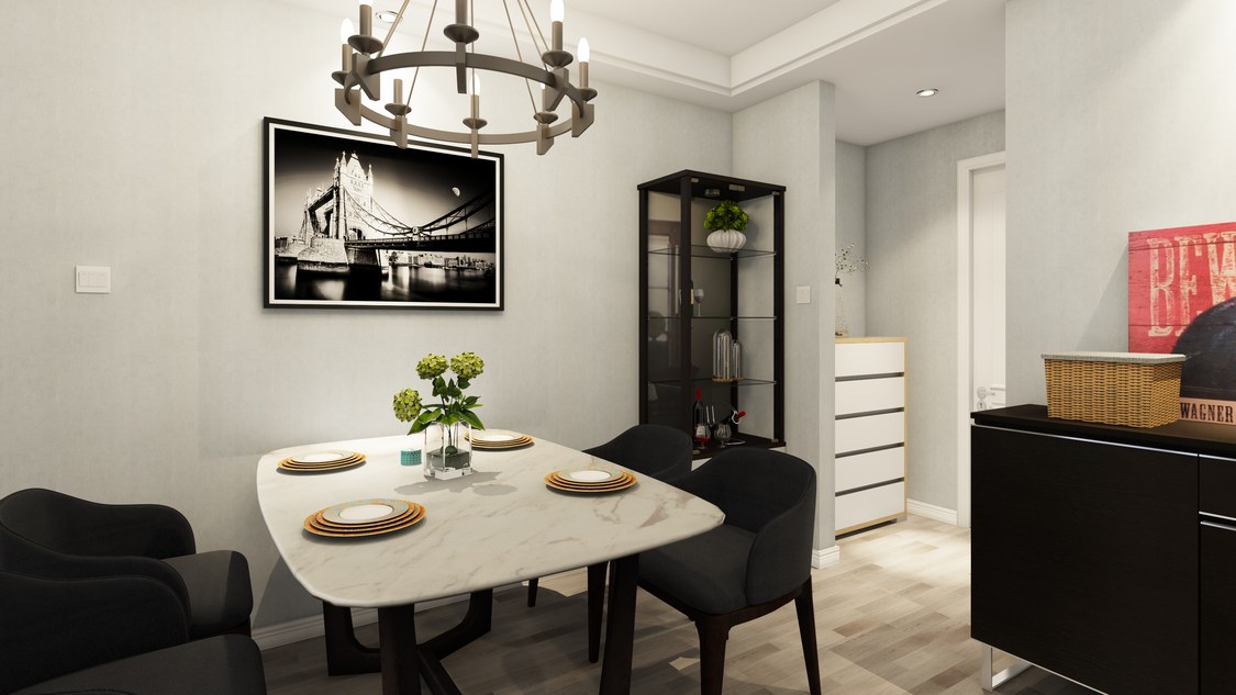 北京市丰台区玺萌公馆102平米现代两居