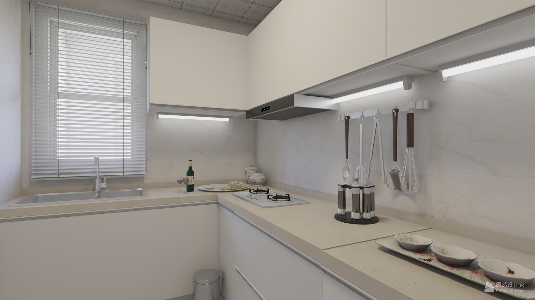 混搭风格两室两厅装修设计效果图