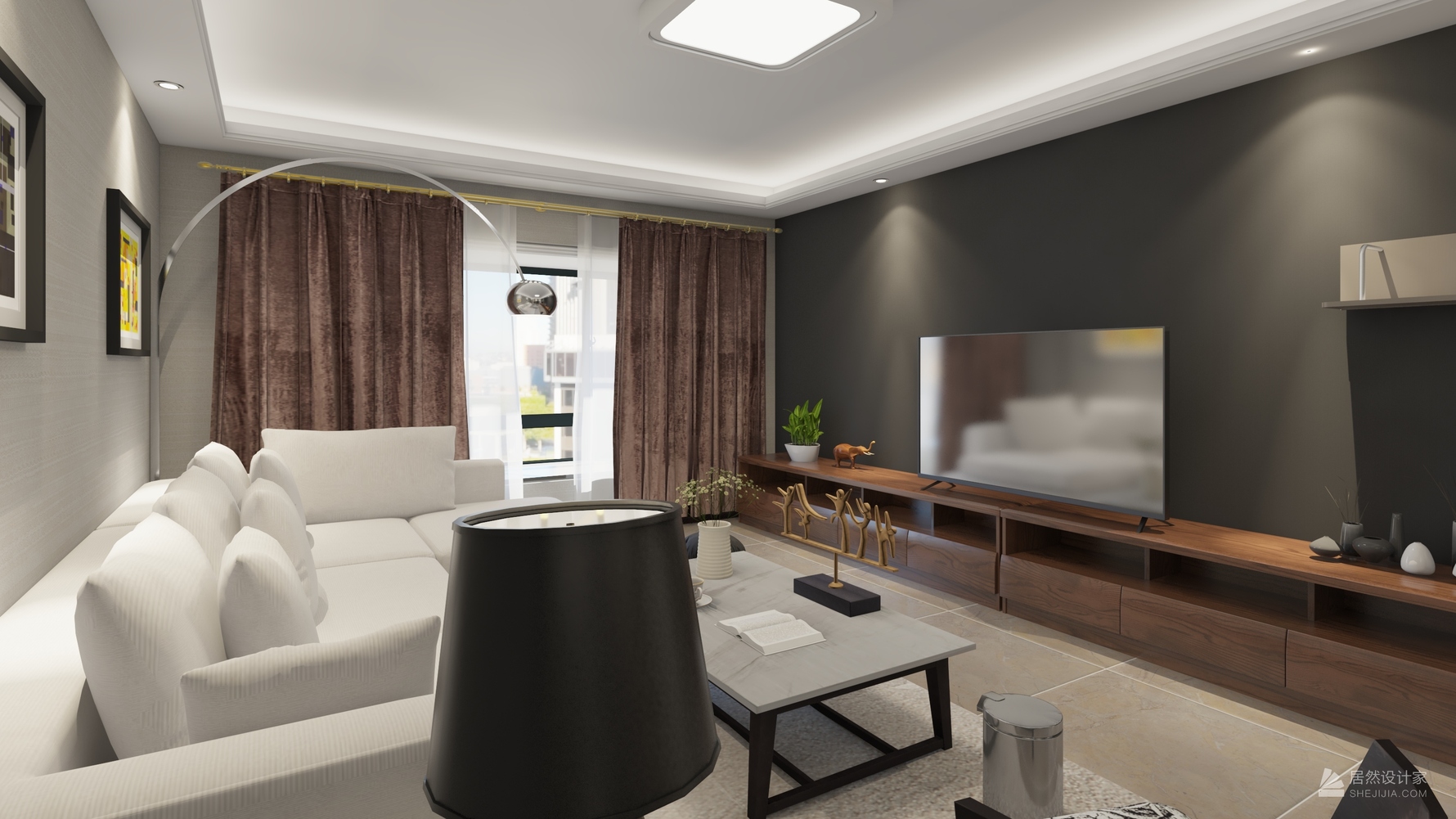 其它风格三室一厅装修设计效果图