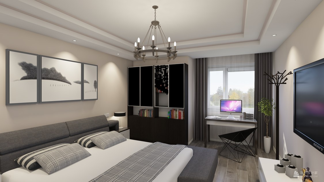 北京市朝阳区季景沁园118平米现代二居