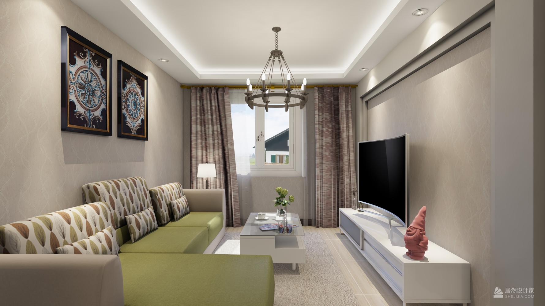 其它风格两室两厅装修设计效果图