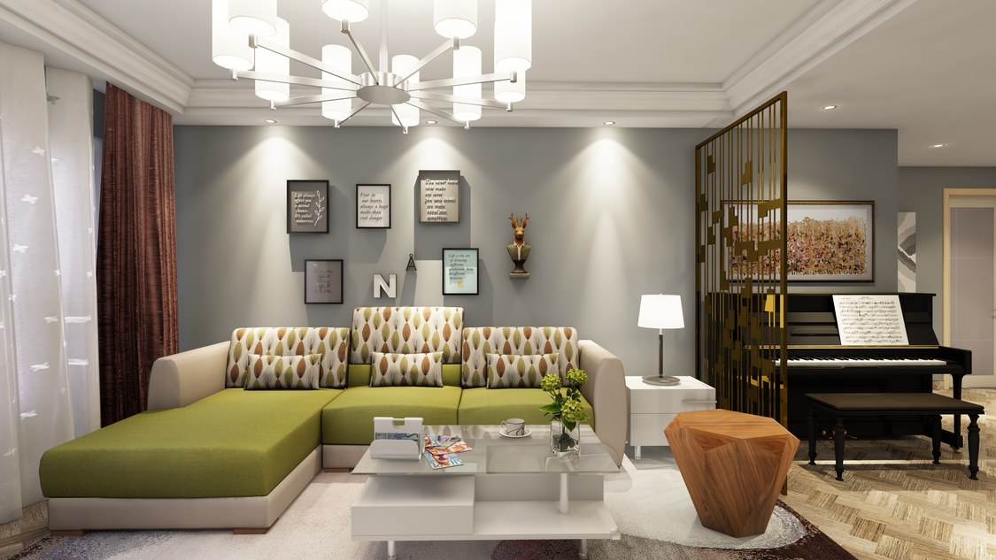 保利・中央公园三居128.00㎡北欧