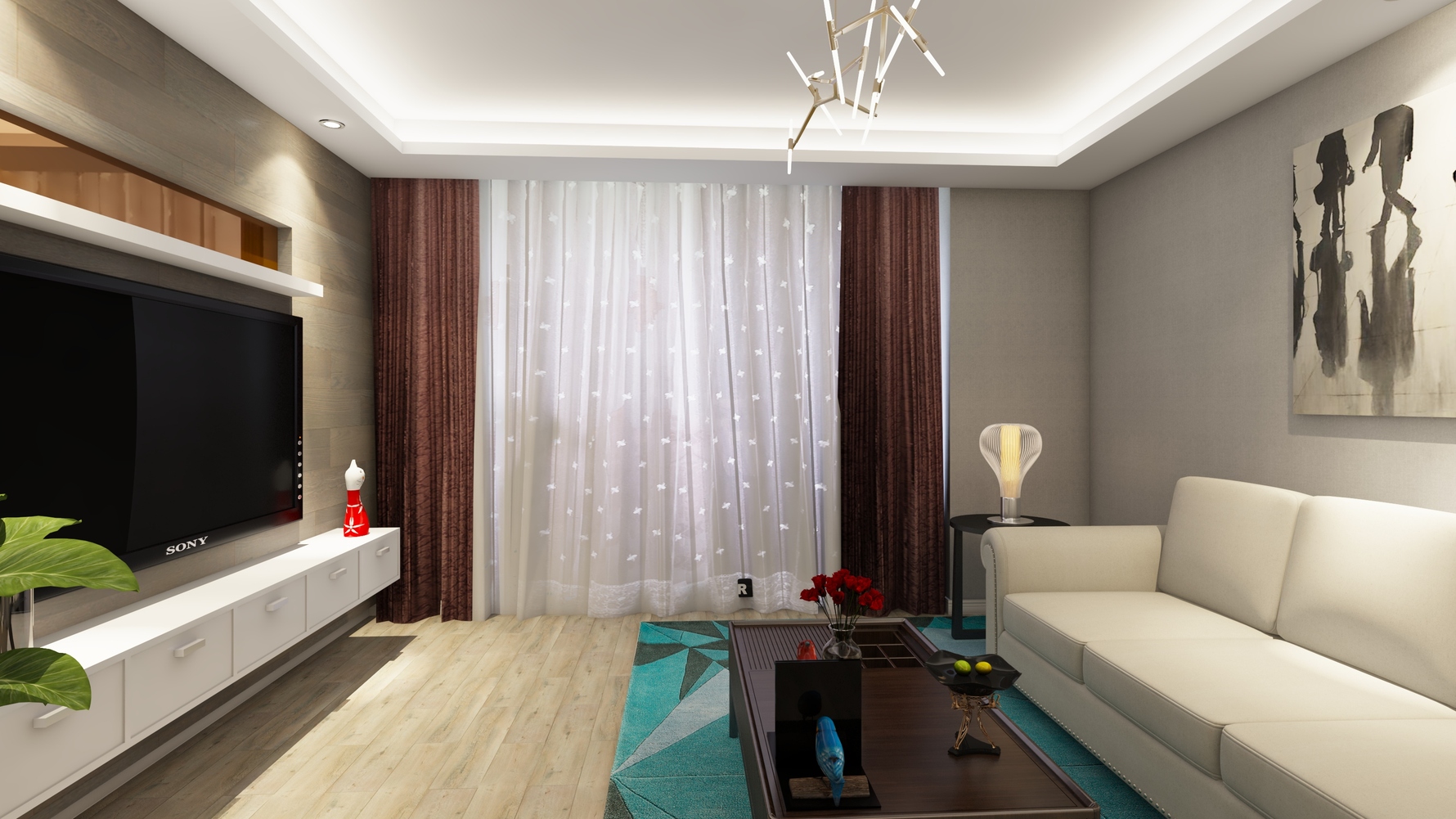 其它风格两室一厅装修设计效果图