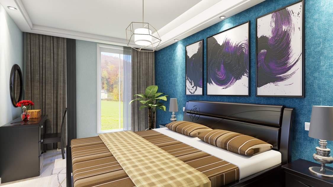 北京市海淀区翠微中里64平米现代一居（华日）