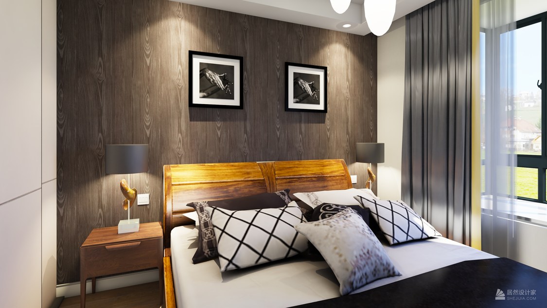 北京市朝阳区周庄嘉园2室2厅1卫70㎡现代风格