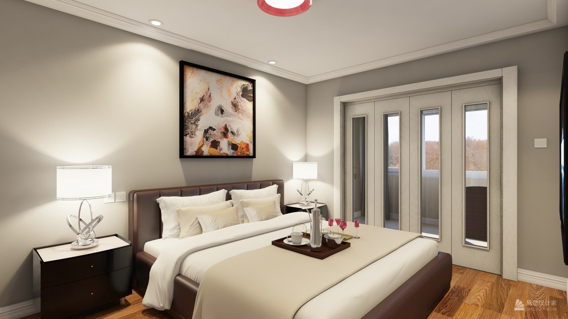 北京市西城区罗贤胡同2C户型130㎡北欧两居