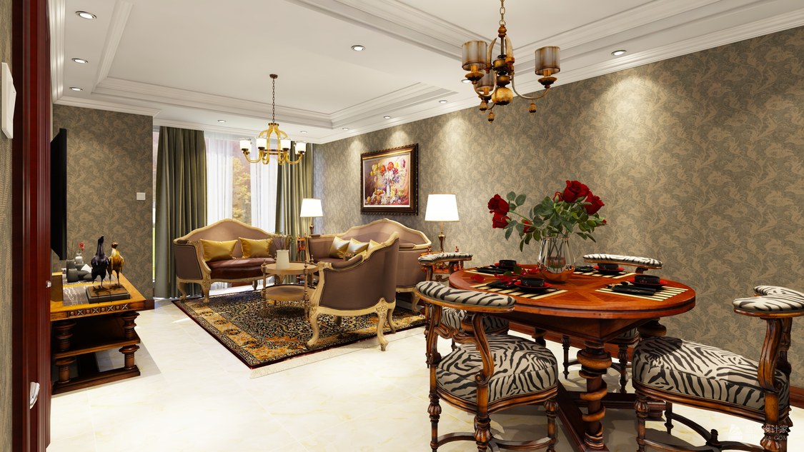 北京市海淀区海淀嘉郡60平米美式风格