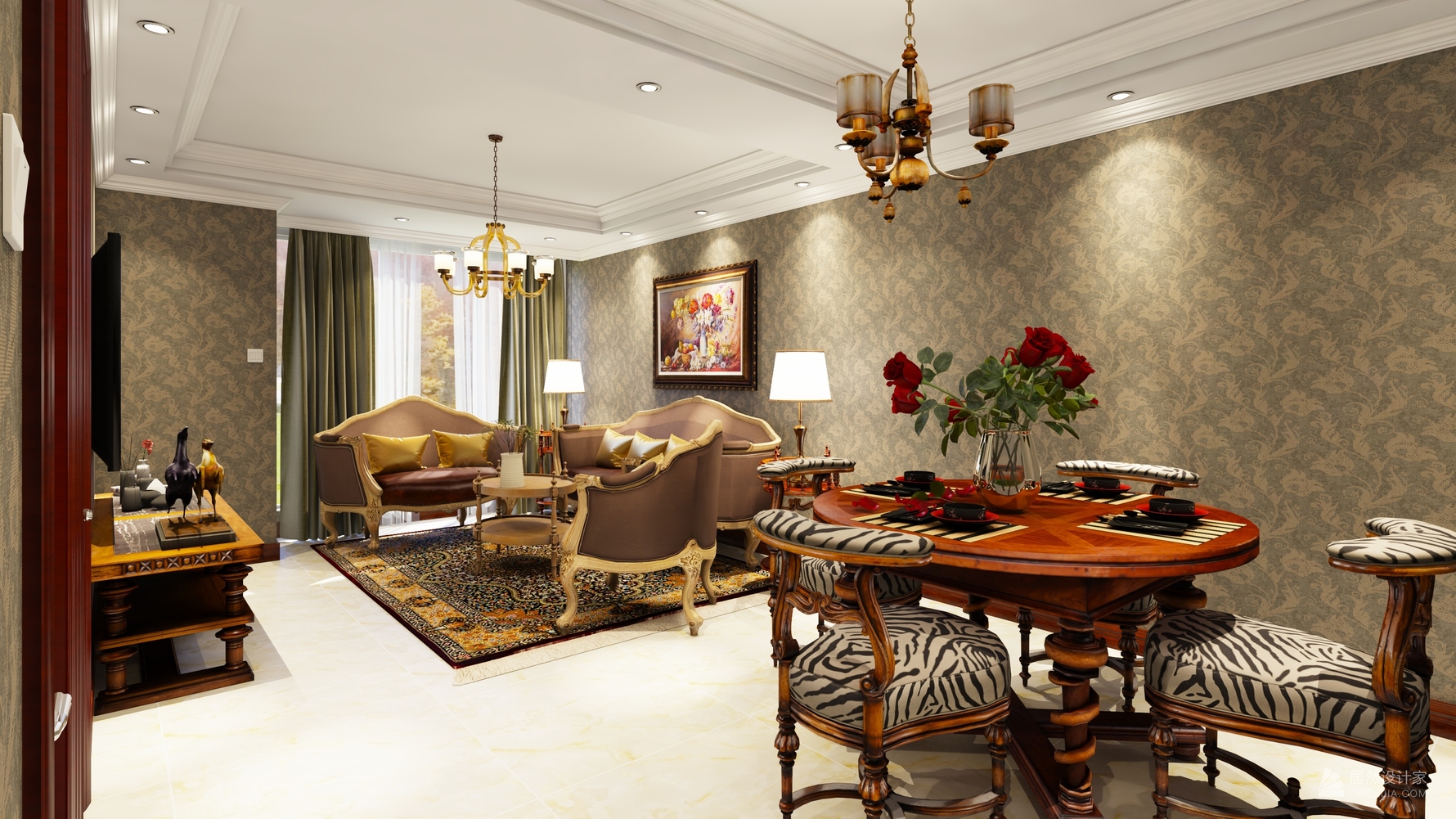 其它风格两室两厅装修设计效果图