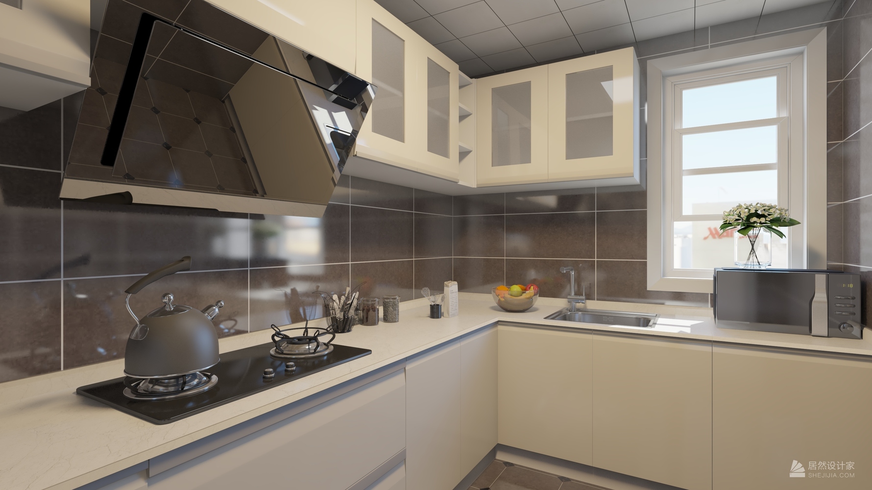 现代风格厨房装修设计效果图