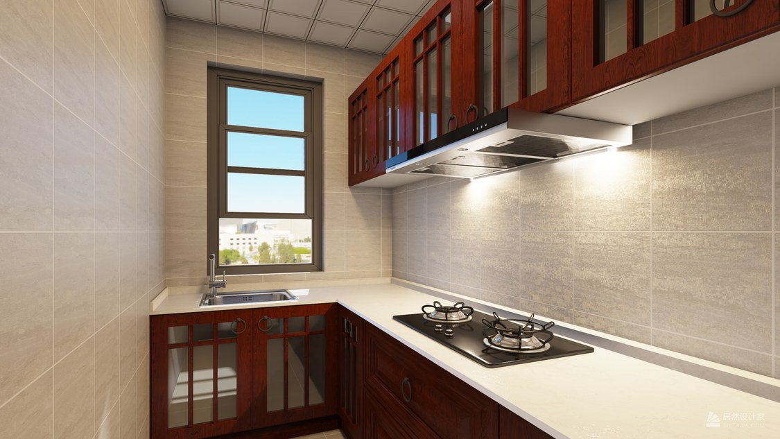 北京西城区恒昌花园113平中式三居